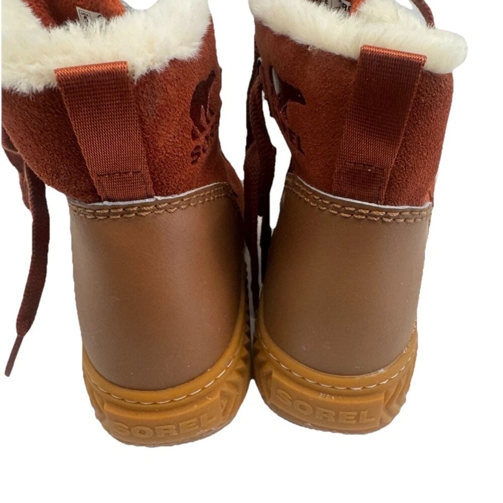 Sorel ONA AVE Alpine WP Fleece Lined Waterproof Leather Boots US SIZE 5 - Picture 6 of 10